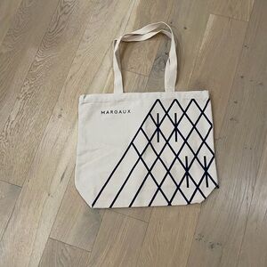 Margaux Tan and Black Geometric Tote